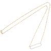 0.38ctw Diamond Paperclip Necklace 14K Two-Tone Gold full