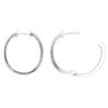 0.40ctw Diamond Inside-Out Hoop Earrings 14K White Gold side