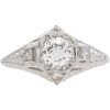 0.46ctw Diamond Art Deco Engagement Ring Platinum
