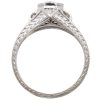 0.46ctw Diamond Art Deco Engagement Ring Platinum profile