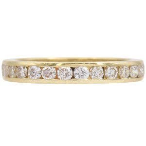 1.12ctw Diamond Eternity Band Ring 18K Gold