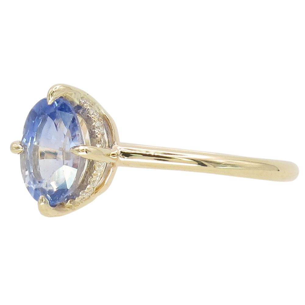 1.48ct Natural Ceylon Sapphire Solitaire Ring 14K GIA Certified Side (2) 1.48ct Natural Ceylon Sapphire Solitaire Ring 14K GIA Certified Side (2)