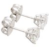 1.4ct Round Diamond Solitaire Stud Earrings 14K White Gold H-I1 Side