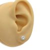 1.4ctw Round Diamond Solitaire Stud Earrings 14K Modeled