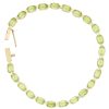 11.50ctw Peridot Line Bracelet 14K Gold back