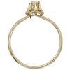 .15ct Solitaire Old Mine Cut Buttercup Victorian Ring 14K Yellow Gold Profile