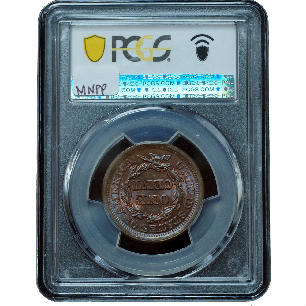 1853 Large Cent MS66BN PCGS (4) 1853 Braided Hair Large Cent MS66BN PCGS