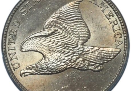 1858 Flying Eagle Cent Large Letters MS63 PCGS