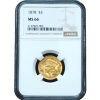 1878 $3 Gold Liberty Head MS66 NGC