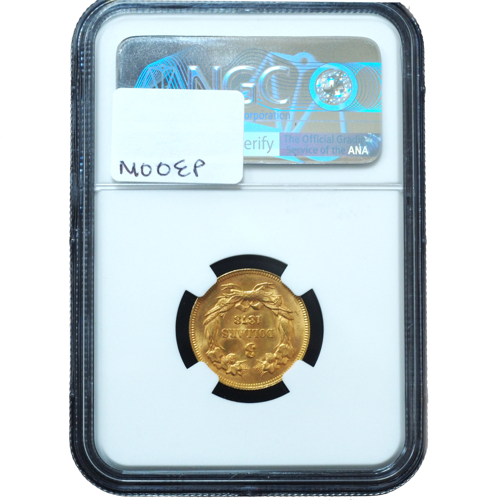 1878 $3 Gold Liberty Head MS66 NGC 1878 $3 Gold Liberty Head MS66 NGC