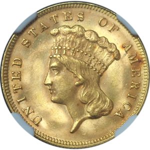 Stunning 1878 $3 Gold Liberty Head graded MS66 by NGC. Brilliant luster, sharp strike, and premium preservation make this a rare post-Reconstruction gold gem.