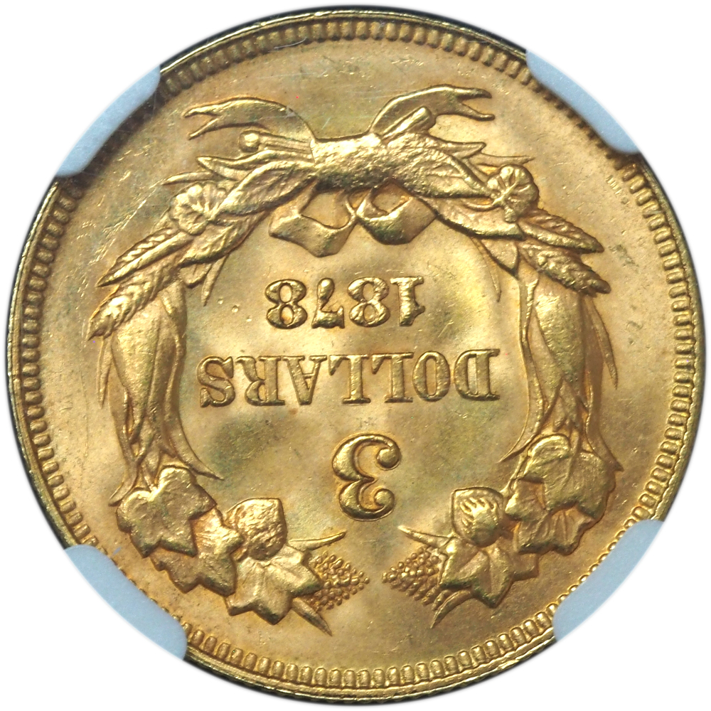 1878 $3 Gold Liberty Head MS66 NGC 1878 $3 Gold Liberty Head MS66 NGC