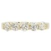 1ctw five Diamond Stack Band Ring 14K Yellow Gold Front