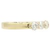 1ctw five Diamond Stack Band Ring 14K Yellow Gold Side