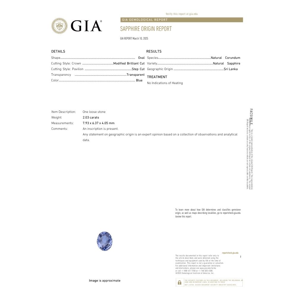 2.03ct Natural No Heat Ceylon Sapphire Diamond Halo Ring 14K GIA Certified Report 2.03ct Natural No Heat Ceylon Sapphire Diamond Halo Ring 14K GIA Certified Report