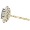 2.03ct Natural No Heat Ceylon Sapphire Diamond Halo Ring 14K GIA Certified Side