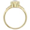 2.31ct Ceylon Sapphire Bezel Set Ring 14K Yellow Gold Gia Certified Profile