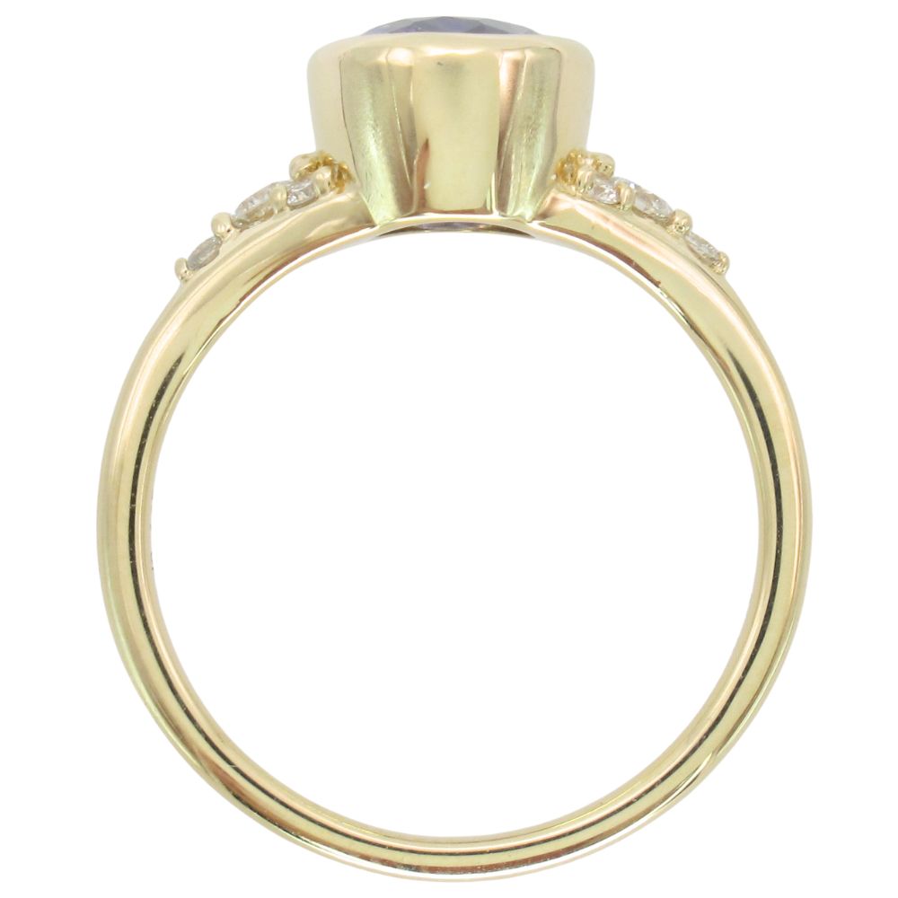 2.31ct Ceylon Sapphire Bezel Set Ring 14K Yellow Gold Gia Certified Profile 2.31ct Ceylon Sapphire Bezel Set Ring 14K Yellow Gold Gia Certified Profile