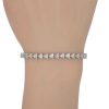 2.52ctw Diamond Tennis Bracelet 14K White Gold worn