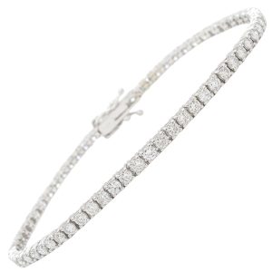 2.6ctw Diamond Tennis Bracelet 14K White Gold