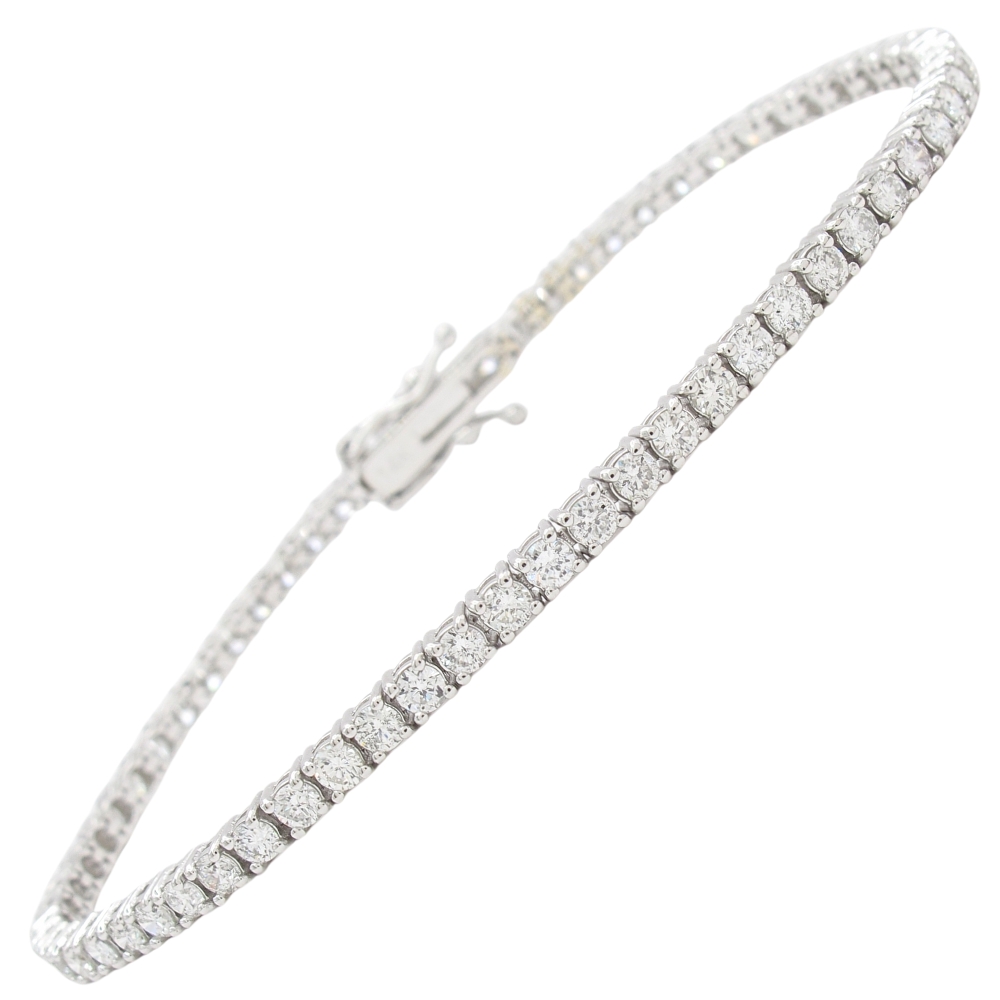 2.6ctw Diamond Tennis Bracelet 14K White Gold