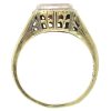 2.96ct Rectangle Ruby Filigree Vintage Ring 14K Two-Tone Gold Profile