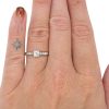 .37ctw Old European Diamond Art Deco Engagement Ring 18K White Gold Modeled