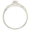 .37ctw Old European Diamond Art Deco Engagement Ring 18K White Gold Profile