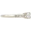 .37ctw Old European Diamond Art Deco Engagement Ring 18K White Gold Side
