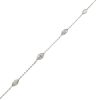 4.06ctw Marquise Diamond Station Necklace 14k White Gold Close up
