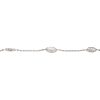 4.06ctw Marquise Diamond Station Necklace 14k White Gold Side