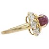 4.83ctw Star Ruby Ring 14K Two-Tone Side
