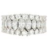 4ct Marquise & Round Diamond Eternity Band Platinum Front