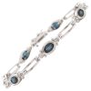5.18ctw Sapphire Sport Bracelet 14K White Gold front