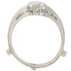 .50ctw Diamond Solitaire Enhancer ring 14K White Gold Profile