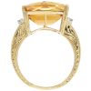7.38ctw Citrine Ring 14K Gold profile