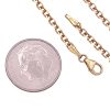 Cable Link Chain Necklace 14K Gold 20 Length clasp