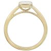 GIA 0.73ct Radiant-Cut Diamond Bezel Engagement Ring 14K Gold profile