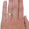 GIA 0.73ct Radiant-Cut Diamond Bezel Engagement Ring 14K Gold worn