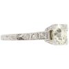 GIA 1.21ctw Diamond Art Deco Engagement Ring 18K White Gold side