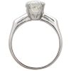 GIA 1.43ctw Diamond Art Deco Engagement Ring Platinum profile