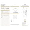 GIA 1.54ctw Marquise Diamond Engagement Ring with Baguette Diamond Accents in 14K White Gold certification