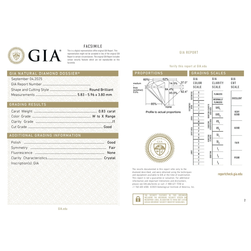 GIA 1.77ctw Round Diamond Scalloped Halo Engagement Ring 14K Two-Tone Gold GIA certificate GIA 1.77ctw Round Diamond Scalloped Halo Engagement Ring 14K Two-Tone Gold GIA certificate