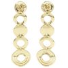 Ippolita 3.0ctw Diamond Wavy Disk Convertible Drop Earrings 18K Gold back