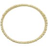 Ippolita 7.65ctw Rose Cut Diamond Triple Row Bangle Bracelet 18K Gold side profile