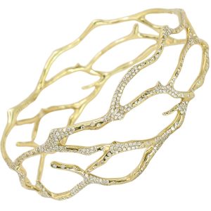 Ippolita Multi Branch Bangle with 4.21ctw Diamonds 18K Yellow Gold