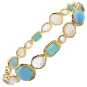 Ippolita Rock Candy Multi-Gemstone Bangle Bracelet 18K Gold