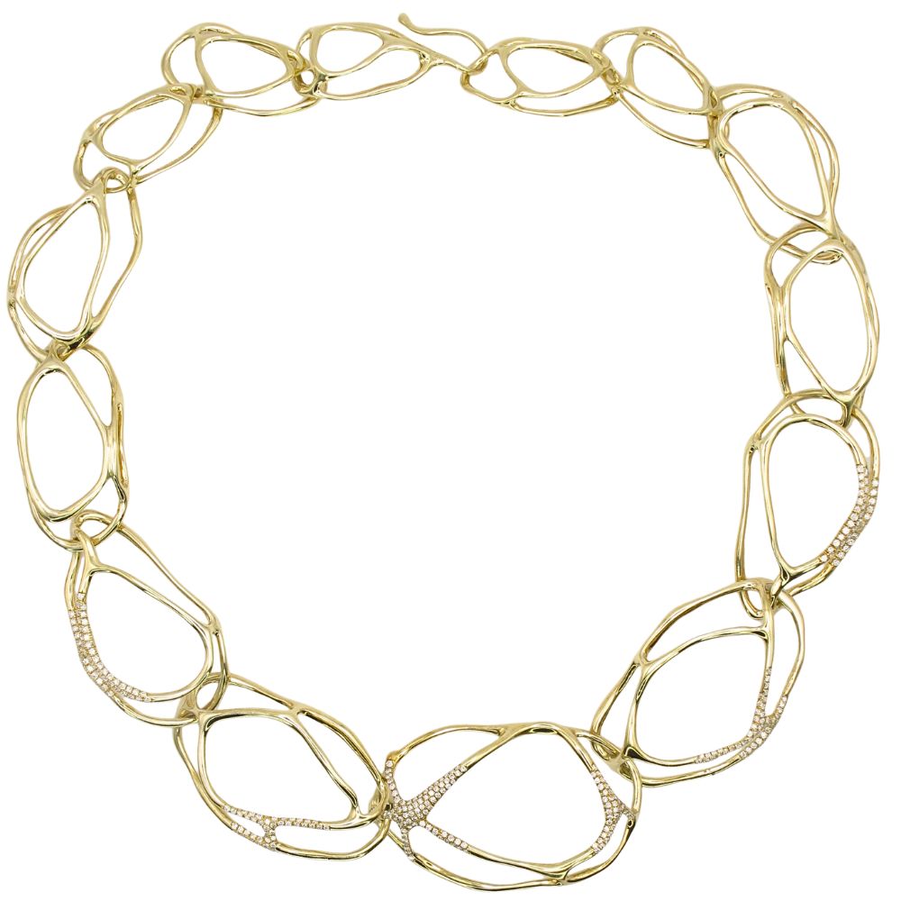 Ippolita Stardust Coral Reef Diamond Necklace 18K