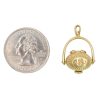 Nantucket Basket Pendant or Charm 14K Gold size bottom