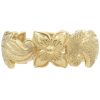 Ornate Floral Eternity Band Ring 14K Gold
